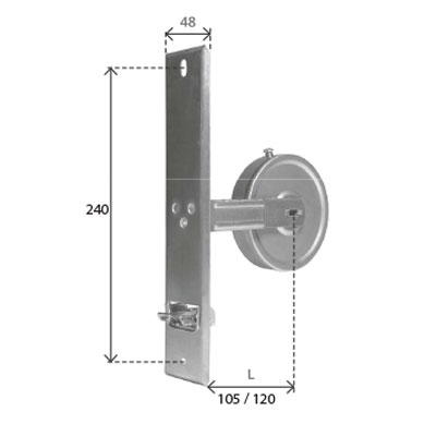 cod 1610C avvolgitore mt8 c/placca 240 mm