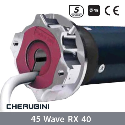 Motore per Tende da Sole e Pergole Cherubini 45 Wave RX 40 (ricevente integrata)